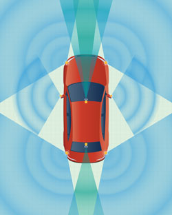 car sensor graphic