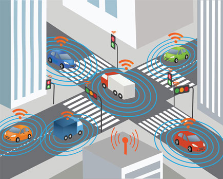 connected vehicles and buildings